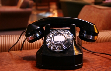 This photo of a current-day rotary phone (yes, they are rare, but do still exist!) in a residential setting was taken by Dawn Allyn of Tijeras, New Mexico.